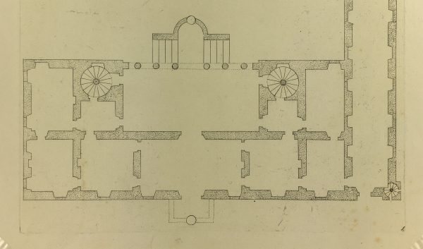 Architecture Print - Italian Palace, Giacomo Rossi, 1650