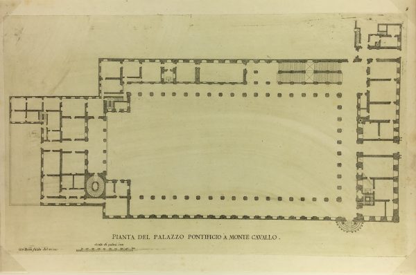 Architecture Print - Italian Palace, Giacomo Rossi , 1650