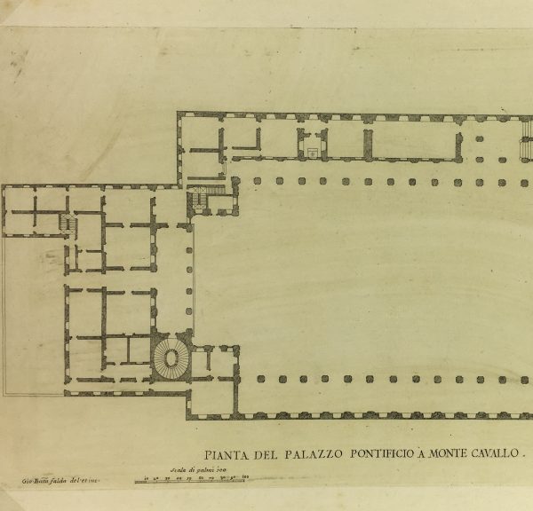 Architecture Print - Italian Palace, Giacomo Rossi , 1650