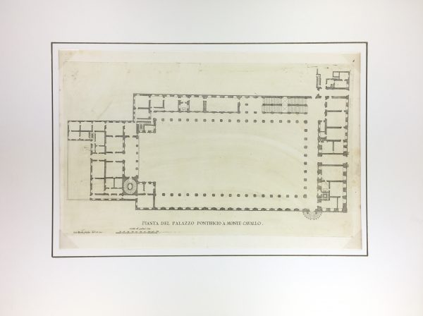 Architecture Print - Italian Palace, Giacomo Rossi , 1650
