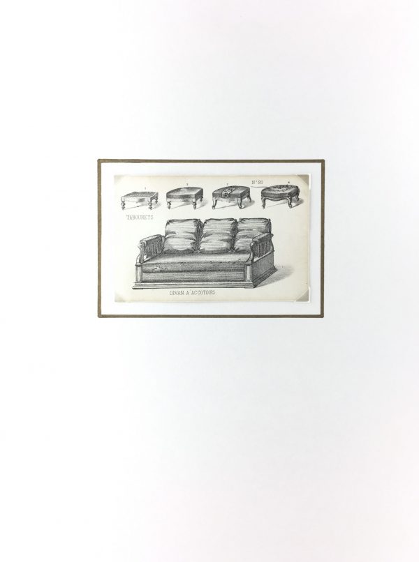 Architecture Print - French Furniture, Modèles, c.1870