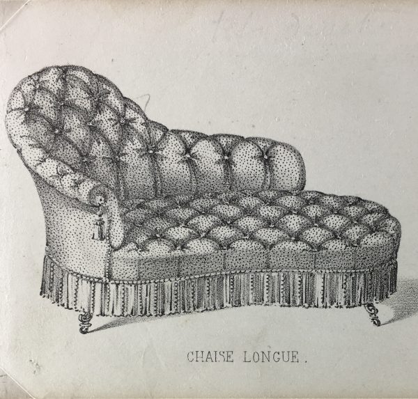 Architecture Print - French Furniture, Modèles, c.1870