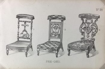 Architecture Print - French Furniture, Modèles, c.1870