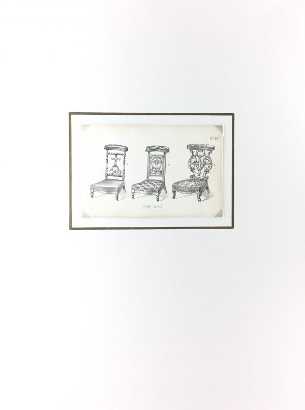 Architecture Print - French Furniture, Modèles, c.1870