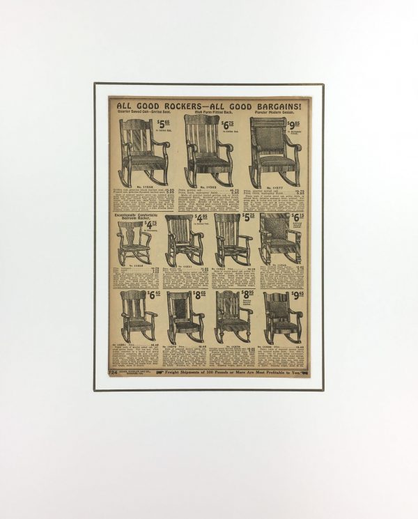 Architecture Print - Rockers, Sears Roebuck Catalog, 1915