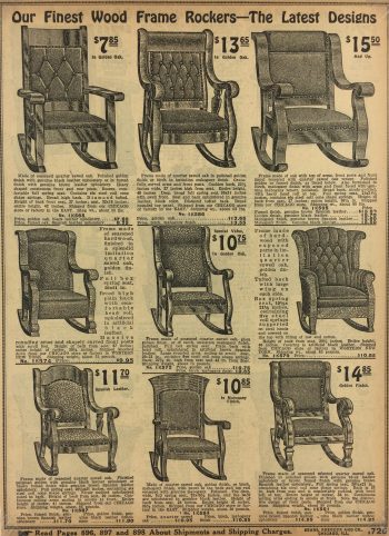Architecture Print - Rockers, Sears Roebuck Catalog, 1915