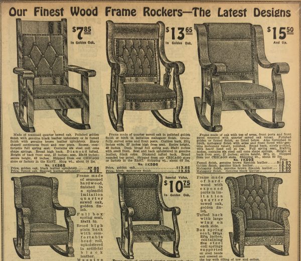 Architecture Print - Rockers, Sears Roebuck Catalog, 1915