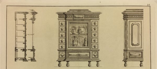 Architecture Print - Furniture Styles, French; J. Verchère, 1873
