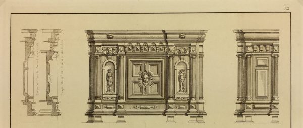 Architecture Print - Furniture Styles, French; J. Verchère, 1873