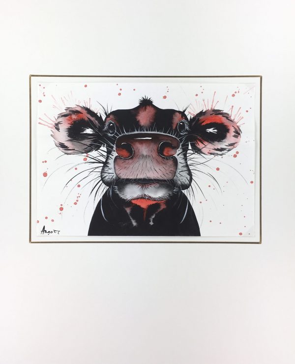 Animals Cattle Original Art - Cow , Angort, 2015