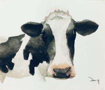 Animals Cattle Original Art - Cow, Sani, 2011