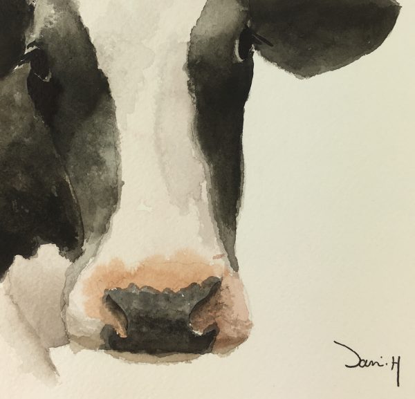 Animals Cattle Original Art - Cow, Sani, 2011