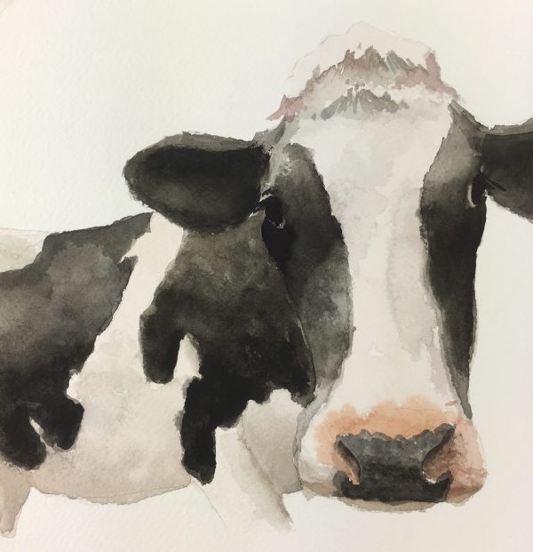 Animals Cattle Original Art - Cow, Sani, 2011