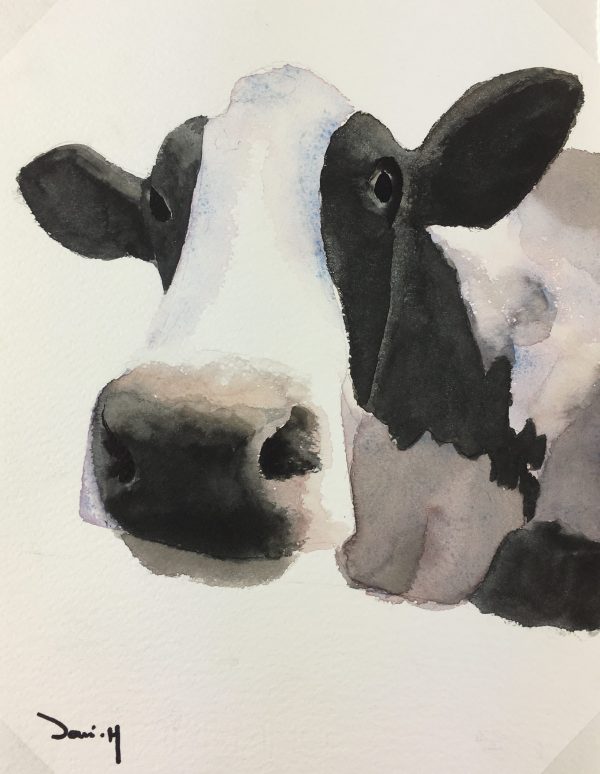 Animals Cattle Original Art - Cow , Sani, 2011