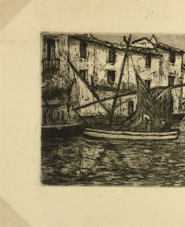 Engravings & Etchings Original Art - Les Aigues, Coty, c.1930