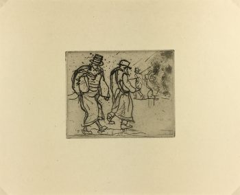 Engravings & Etchings Original Art - Jews of Belz, Frank Branwyn, 1931