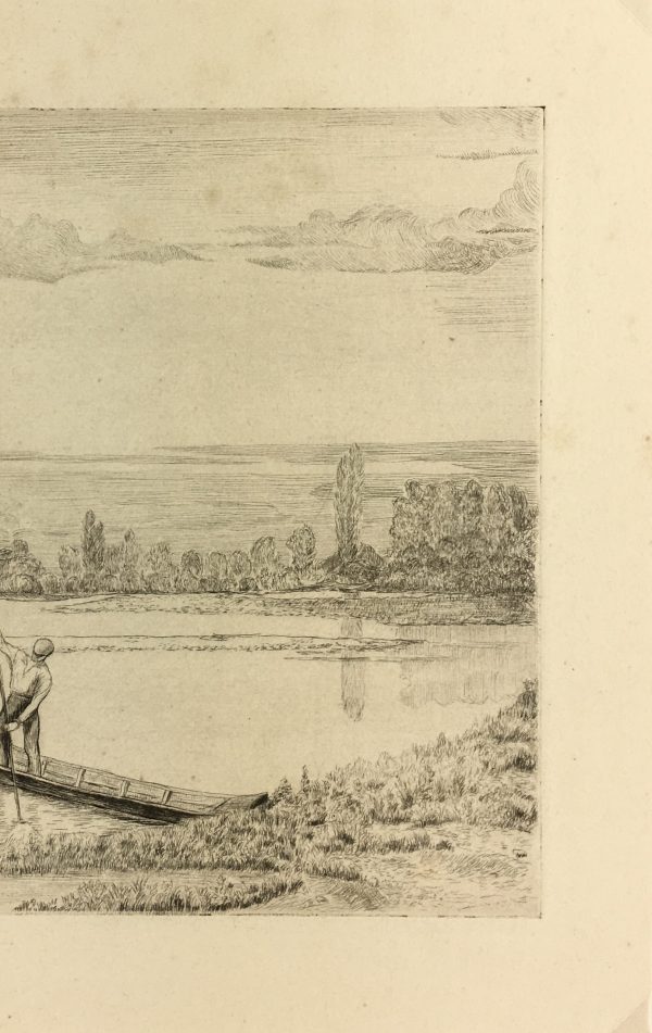 Engravings & Etchings Original Art - Aquatint - Boater, 1950