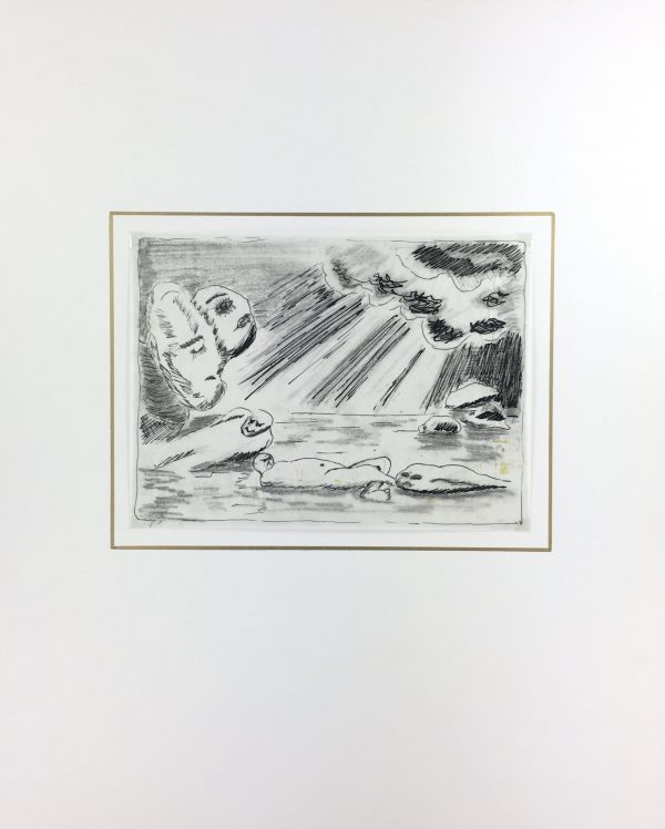 Engravings & Etchings Original Art - Original Artist Drawing for Etching, Mestgem, C.1990