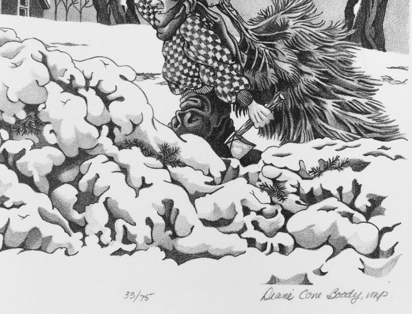 Engravings & Etchings Original Art - A Family Tradition, Diane Boody, C.1970