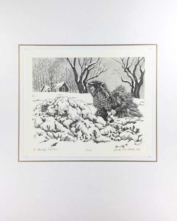 Engravings & Etchings Original Art - A Family Tradition, Diane Boody, C.1970