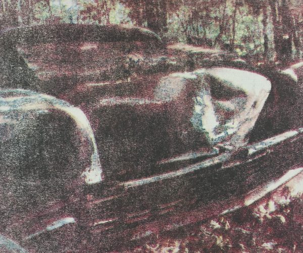 Engravings & Etchings Original Art - Photolithograph - Car Past, Signed, 2012