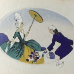 Engravings & Etchings Original Art - Aquatint - Courtship, Guy, C.1930
