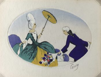 Engravings & Etchings Original Art - Aquatint - Courtship, Guy, C.1930