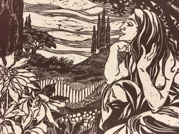 Engravings & Etchings Original Art - Le Pythonisse, Guy Duc, C.1960