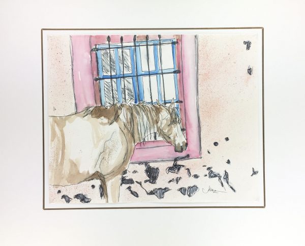 Animals Horses Original Art - Horse, Kismine Varner, C.1990