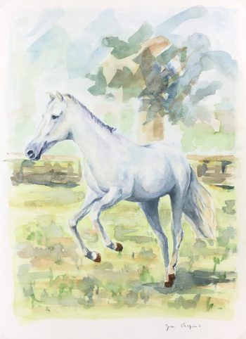 Animals Horses Original Art - Jumping Horse, Jean Chapront, 2000