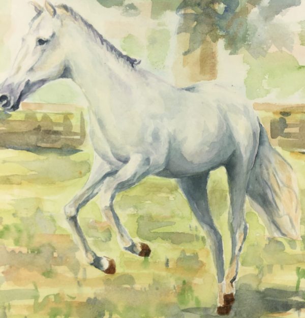 Animals Horses Original Art - Jumping Horse, Jean Chapront, 2000