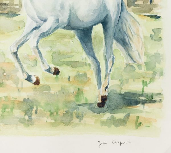 Animals Horses Original Art - Jumping Horse, Jean Chapront, 2000