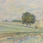 Landscapes Original Art - Countryside, French, c.1970