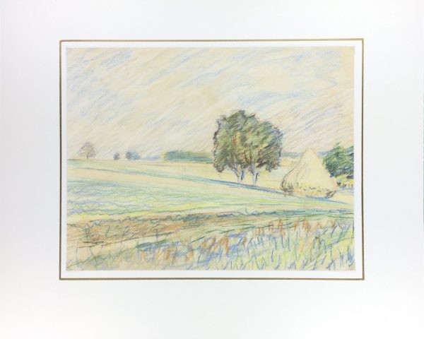 Landscapes Original Art - Countryside, French, c.1970