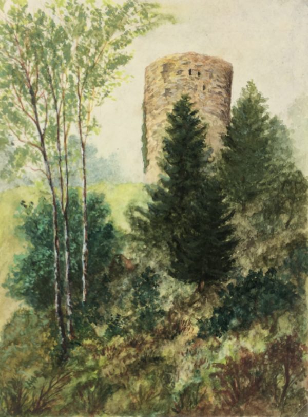 Landscapes Original Art - Castle, Jean Sauldubois, c.1940