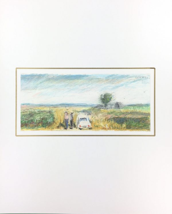 Landscapes Original Art - Pastel - Road Trip, Cath. W, 1992