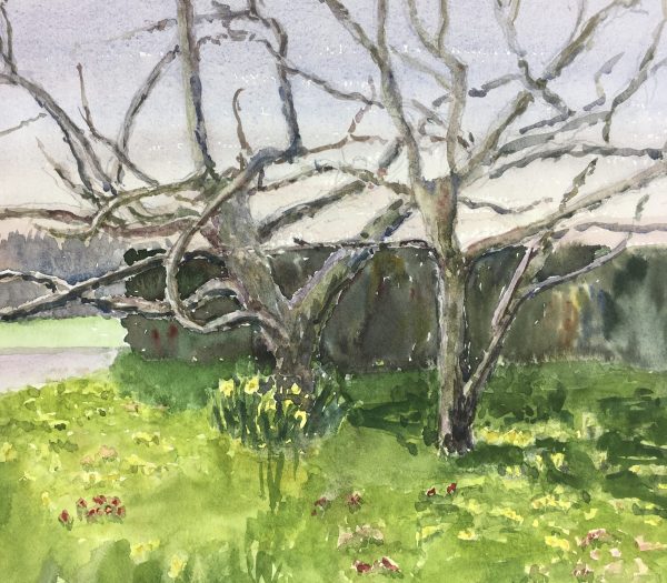 Landscapes Original Art - Landscape, R. Prigent, c.1960
