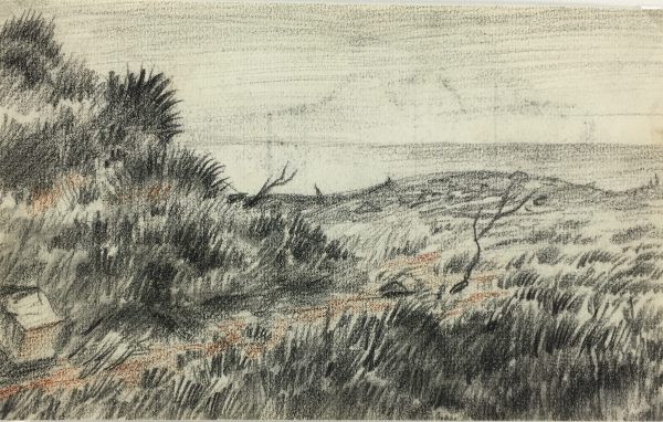 Landscapes Original Art - Landscape, French, c.1950