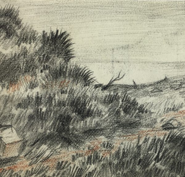 Landscapes Original Art - Landscape, French, c.1950
