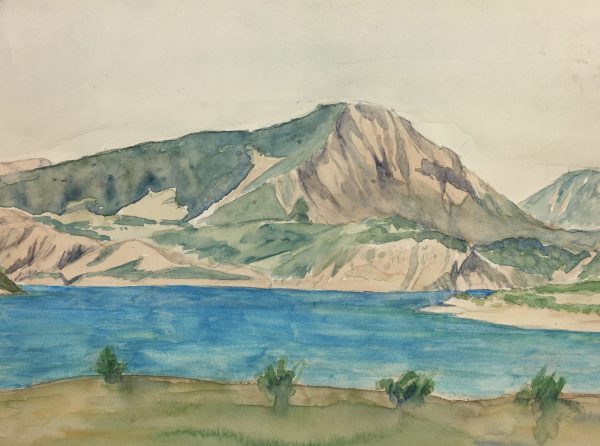 Lakes & Ponds Original Art - Chanteloube, Dordogne, France, Signed, 1965