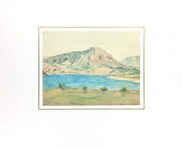 Lakes & Ponds Original Art - Chanteloube, Dordogne, France, Signed, 1965