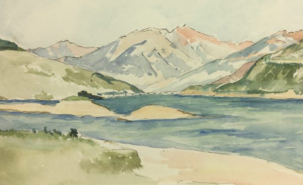 Lakes & Ponds Original Art - Chanteloube, Dordogne, France, Signed, 1965