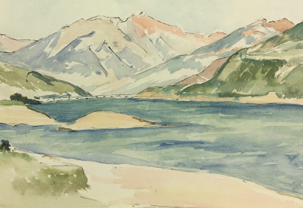 Lakes & Ponds Original Art - Chanteloube, Dordogne, France, Signed, 1965