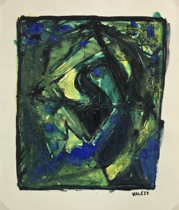 Abstract Modern Original Art - Abstract, Valèzy, c.1950