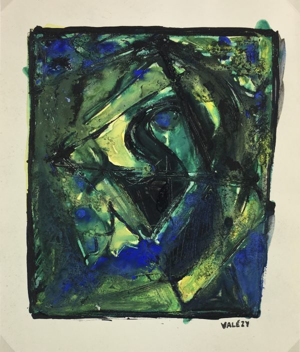 Abstract Modern Original Art - Abstract, Valèzy, c.1950