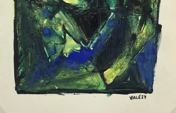 Abstract Modern Original Art - Abstract, Valèzy, c.1950