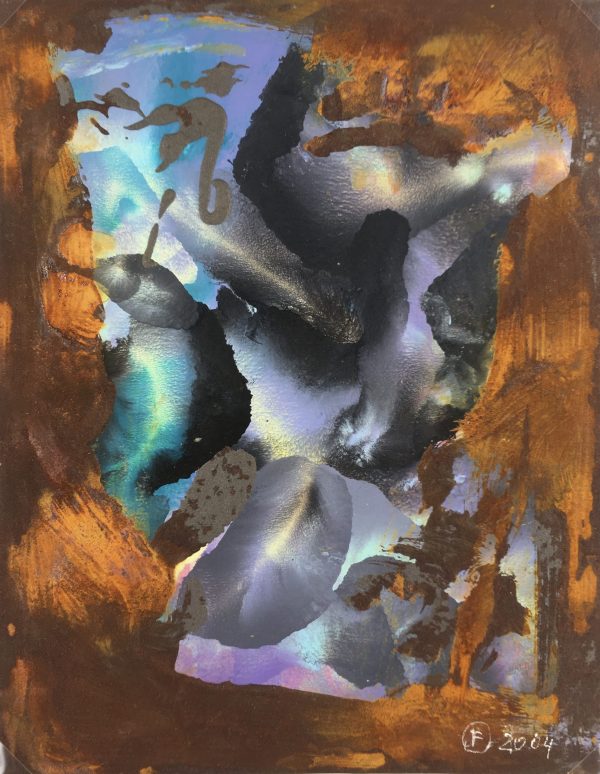 Abstract Modern Original Art - Abstract Feathers, F. Fortoul, 2004
