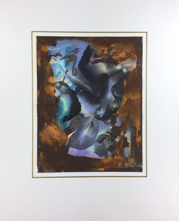 Abstract Modern Original Art - Abstract Feathers, F. Fortoul, 2004