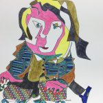 Abstract Modern Original Art - Portrait Abstractions, Dedd, 1988