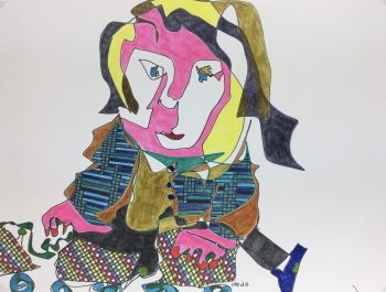 Abstract Modern Original Art - Portrait Abstractions, Dedd, 1988